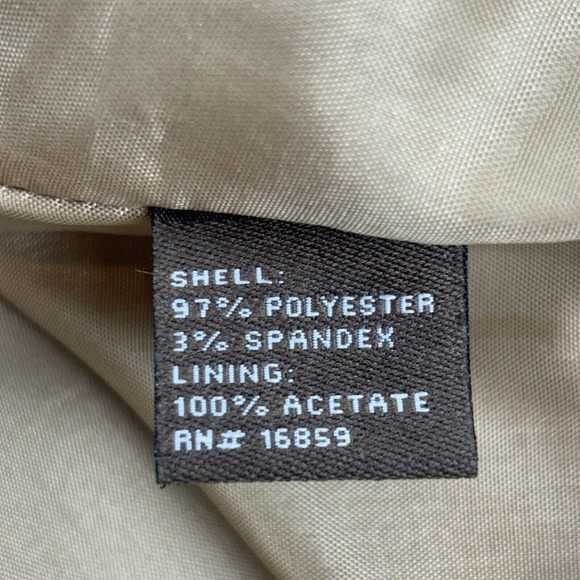 J. McLaughlin Faux Suede Brown Skirt. Gold Tone Turn Lock Accents Pockets. Sz 10 - Picture 7 of 7